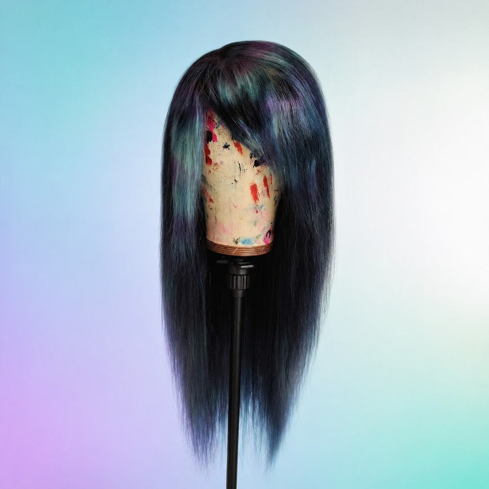 Crystal Mermaid Human Hair Scene Queen Wig